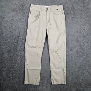 TravisMathew Mens 30 Beige Tencel Cotton Blend 5-Pocket Chino Pants